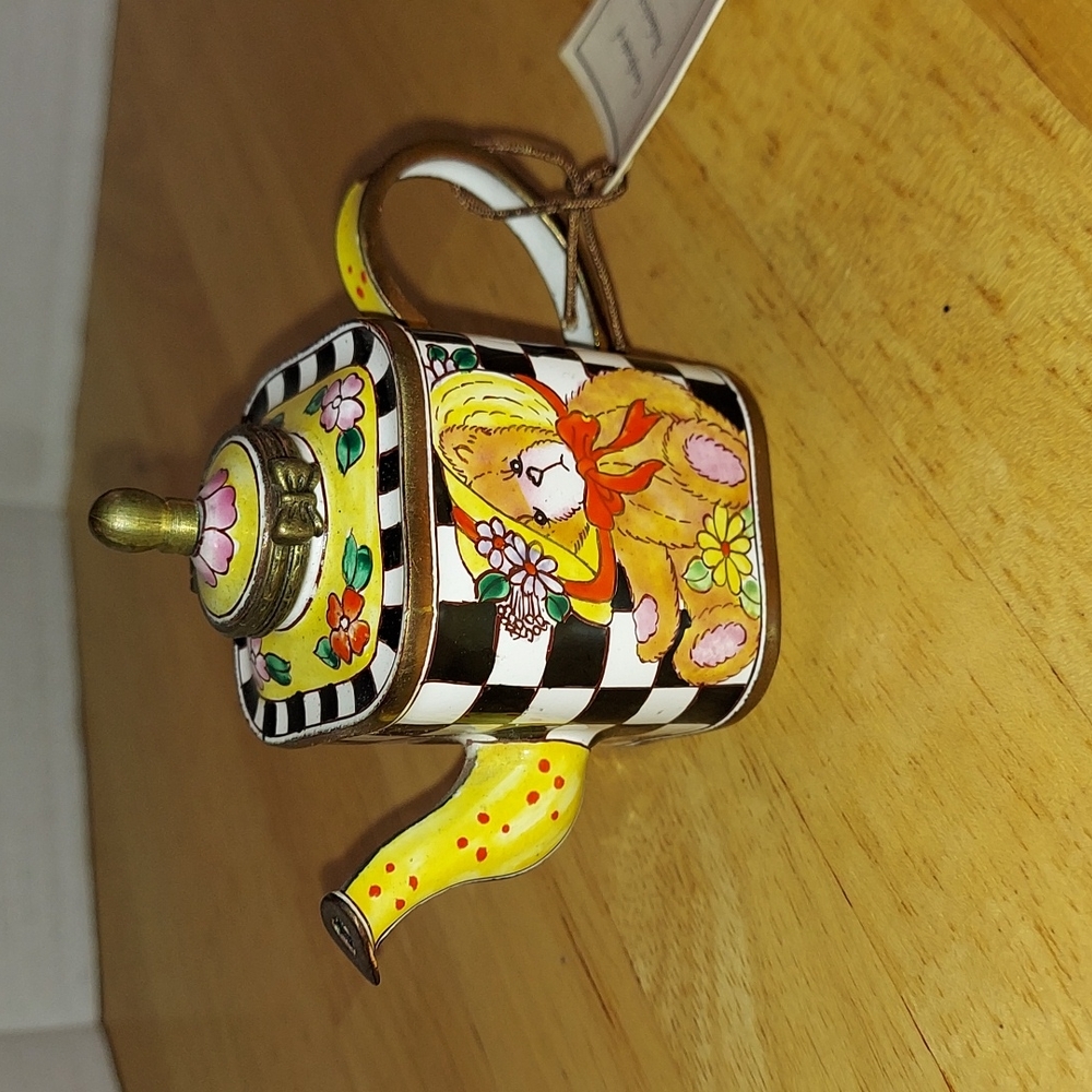 Kelvin Chen Teddy Bear Handmade Miniature Teapot No. 79